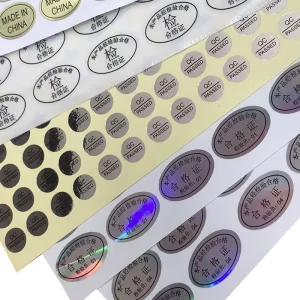 Hologram Transparent Adhesive Sticker Printing Sticker Labels Custom Serial Number Stickers 3d Logo