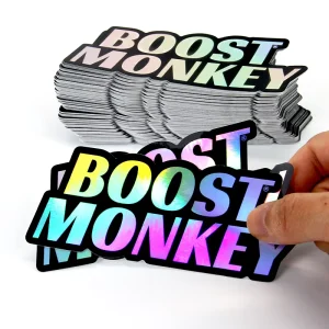Holographic Custom Die Cut Sticker Premium Waterproof Vinyl Sticker for Business Promotional Gift Decoration Decal