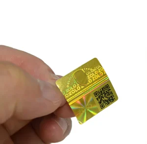 Holographic Security Sticker Label Packaging Sticker Waterproof Adhesive Sticker Gift Craft Packaging Label