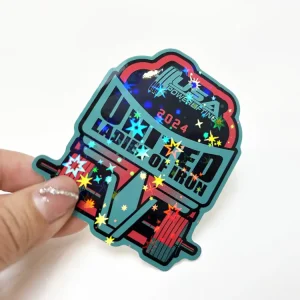 Holographic Star Laminate Anime Stickers Pack Self Adhesive Waterproof Cartoon Vinyl Stickers