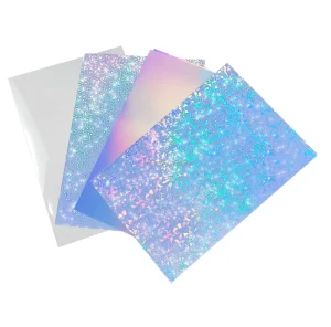 Holographic Sticker Paper Printable Vinyl Sticker Paper Holographic Sheets Inkjet Vinyl Paper