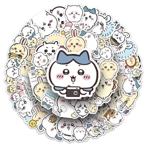Hot Selling 50 Pack Chikawa Stickers Cartoon Vinyl Stickers Waterproof Laptop Phone Decoration Stickers