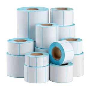 Hotmelt Adhesive Sticker Roll 4”x6” Direct Thermal Label Roll for Supermarket Grocery Sticker Roll