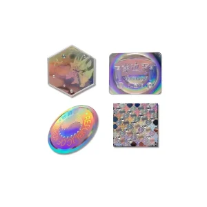 ITrust Custom Logo Holographic 3D Adhesive Security Label Sticker with PET Material Model ITS109