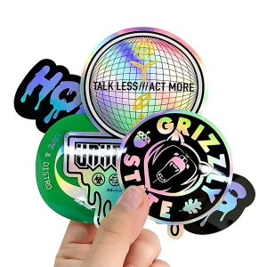Individual Custom UV Protection Waterproof Die Cut Stickers Adhesive Permanent Vinyl Label Stickers