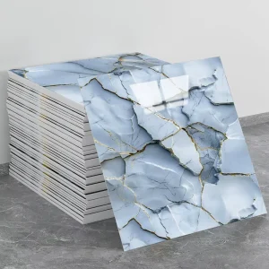 Interior Material Self-adhesive PVC Wall Stickers Waterproof Oil-Proof Marble 3D Wall Panels for Kitchen Home Decoration 30x30cm