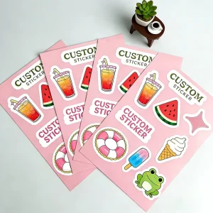 Irregular Stickers Sheet Decals Customization Digital Printing Sticky Scratch Proof Stickers Manufacturer Top Brand PT