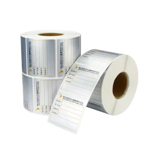 Jinfeng Produce Waterproof Pvc Adhesive Stickers for Label Printed Thermal Transfer Polyester Silver Sticker Blank Label Roll