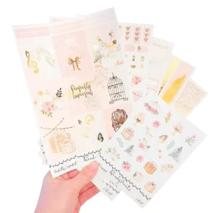 Journaling Stationery Supplies Manufacturer Custom Kiss Cut Decorative Aesthetic Sticker Sheets