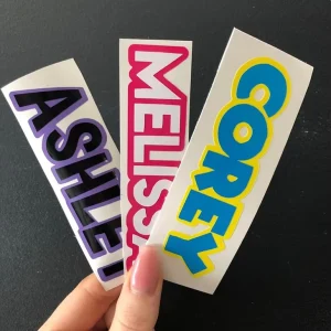 Kiss Cut Custom Stickers Vinyl Labels Adhesive Decal Packaging Labels Cartoon Stickers for Outsides