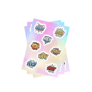 Kiss Cut Single Piece Custom Stickers on Sheets Adhesive Paper Printing Kiss Cut Sticker Sheet Suppliers