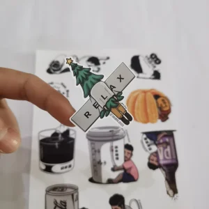 Kiss Cut Stickers Custom Printing Personalized Waterproof Die Cut Cartoon Stickers