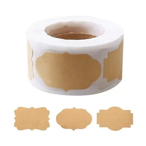 Kraft Paper Label Sticker Roll Motivational Self Adhesive Sticker Labels Paper for Teacher