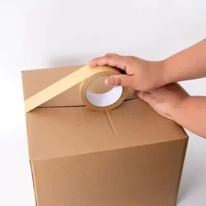 Kraft Paper Packing Tape Adhesive Sticker High Temperature Resistant Recyclable Writable Packaging Shipping Sealing Eco friendly
