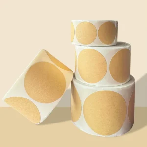 Kraft Paper Self Adhesive Roll Stickers for Hand Writing and Decorating Baked Goods & Crafts