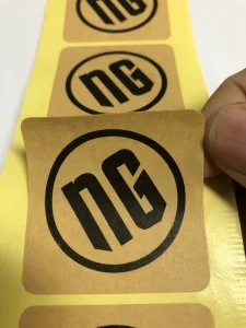 Kraft Paper Self-adhesive Sticker Round Custom Print for Gift Box Packaging Promotion UV Small MOQ OEM ODM Label