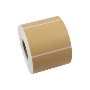 Kraft Paper Sticker on Roll Paper Adhesive Sticker Custom Thermal Sticker