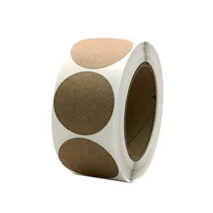 Kraft Paper Stickers Round Blank Labels For Handmade Gift Tag Paper DIY Envelope Sealing Stickers Stationery