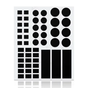 LED Light Blocking Blackout Stickers Sheets Adhesive Vinyl PET Material Waterproof Light Dimming Covers Routers TVs Home