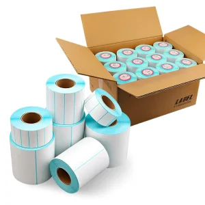 LTLL Custom Direct Thermal Printer Labels Rolls 20mm 50mm Self Adhesive Heat Sensitive for Shipping Supermarket Promotion Free