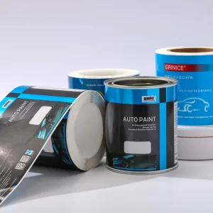 Label Printing Companies Custom Car Paint Cans Package Labels Waterproof Strong Adhesive Paper Stickers Square Cycle Oval Shapes
