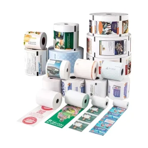 Label Sticker Roll Paper logo Design Manufacture