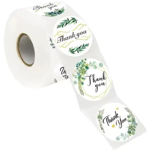 Labels Custom Printed Round Adhesive Waterproof Cartoon Roll Gift Christmas Stickers