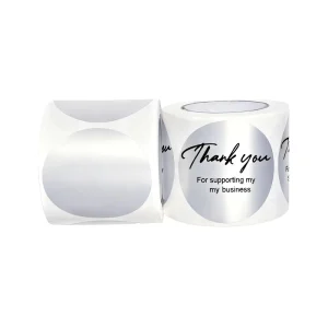 Labels Custom Shape Waterproof Glossy PET Adhesive Stickers for Craft and Candle Marketing