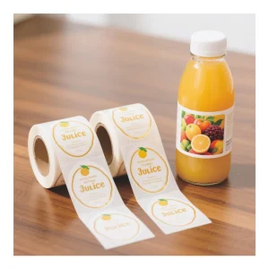 Labels Gold Foil Waterproof Wine White Label