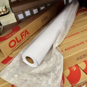 Large Size 24 Inch Glossy Vinilo Film 140g 100mic Suitable Printable Sticker Rolls Roll Sticker Self Adhesive Vinyl