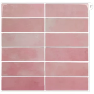 Latest Design New Arrival Self Adhesive 3D Gel Square Backsplash Stickers Wall Tile Vinyl Stickers for Kitchen Tiles