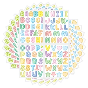 Letter and Number Vinyl Alphabet Heat Transfer Letter Tape Alphabet Stickers for Fabric Garments