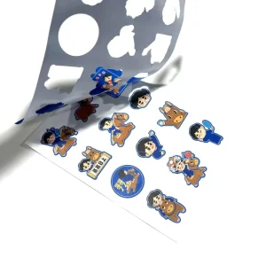 Logo Cartoon Kiss Cut Cute Stickers Paper for Kids