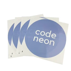 Logo Stickers Custom Printing Customized Design Waterproof Plastic Adhesive Round Label