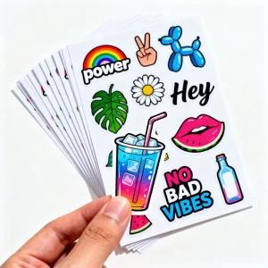 Logo Stickers Printed Waterproof Die Cut Adhesive Labels