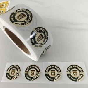 Lottery Double Layer Waterproof Eco-Friendly Adhesive Stickers Lucky Draw Two-Ply Peel-and-Reveal Promotional Label Stickers