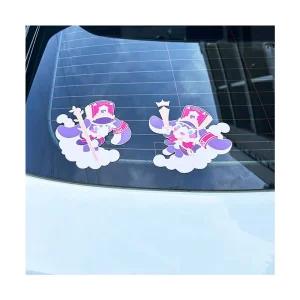 Low MOQ Adhesive Custom Die Cut PVC Car Stickers Cartoon Waterproof UV Print Removable Vinyl Decorative Decal Stickers