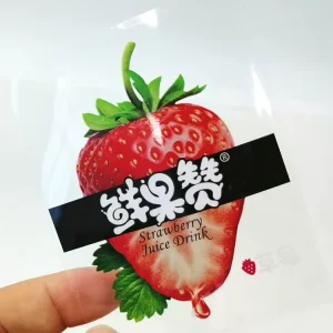 Low MOQ Clear Label Waterproof Vinyl Self Adhesive Logo Sticker Label Custom Printing Adhesive Product Labels Stickers