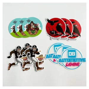 Low MOQ Custom Printing Die Cut Vinyl Stickers UV Resistant Waterproof Cartoon Design PVC Vinyl Stickers