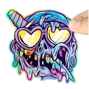 Low MOQ Custom Stickers Print Adhesive Vinyl PVC Logo Die-Cut Sticker Waterproof Hologram Cartoon Stickers Custom