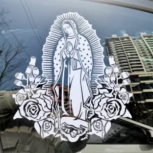 Low MOQ Weatherproof Outdoor Use Custom Cut Out Logo Design Transfer Sticker Clear Vinyl Car Decal for Window