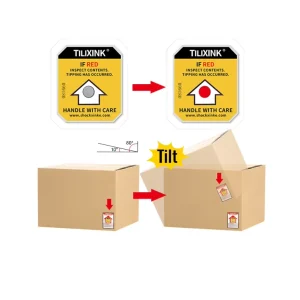 Low Priced Thermal Sticker Impact Shock Indicator Anti Tilt Labels Shipping Food Packaging Vinyl Scratch Off Labels Octagon