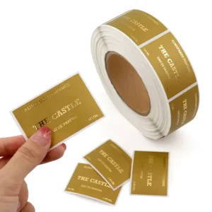 Luxury Waterproof White Vinyl PVC Perfume Package Stickers Custom Cosmetic Label Stickers Custom Design