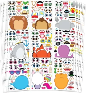 Make Your Own Animal Mix and Match Stickers Marine and Fantasy Animal Kids Party Supplies Craft