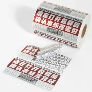 Manufacture 25# 50# Custom Logo Security Sticker VOID Label Seal Tamper Proof Warranty Sticker