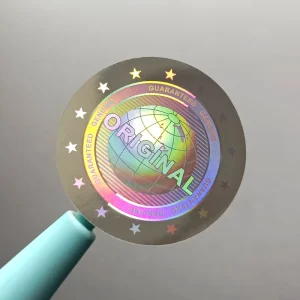 Manufacturer Custom Logo Printing Packaging Labels High Quality Holographic Waterproof Vinyl Stickers