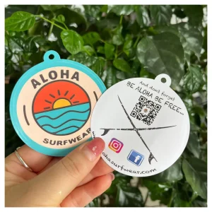 Manufacturer Custom Logo Tag Stickers For Clothing Product Garment Vinyl Labels Die Cut Hang Tag Stickers With QR Code Printing