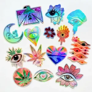 Manufacturer Custom UV Proof Waterproof PVC Die Cut Vinyl Holographic Stickers