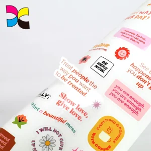 Manufacturer Custom Vinyl Logo Label Stickers Adhesive Waterproof Custom Color Cute Sticker With Logo Printed