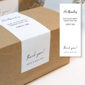 Manufacturer Custom Vinyl logo Packaging Label Stickers adhesive Custom Sticker Label with logo Printed